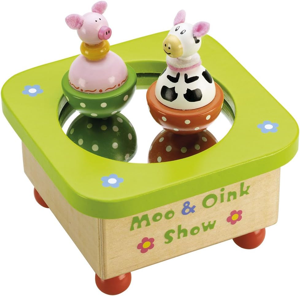 Tidlo Wooden Moo & Oink Music Box