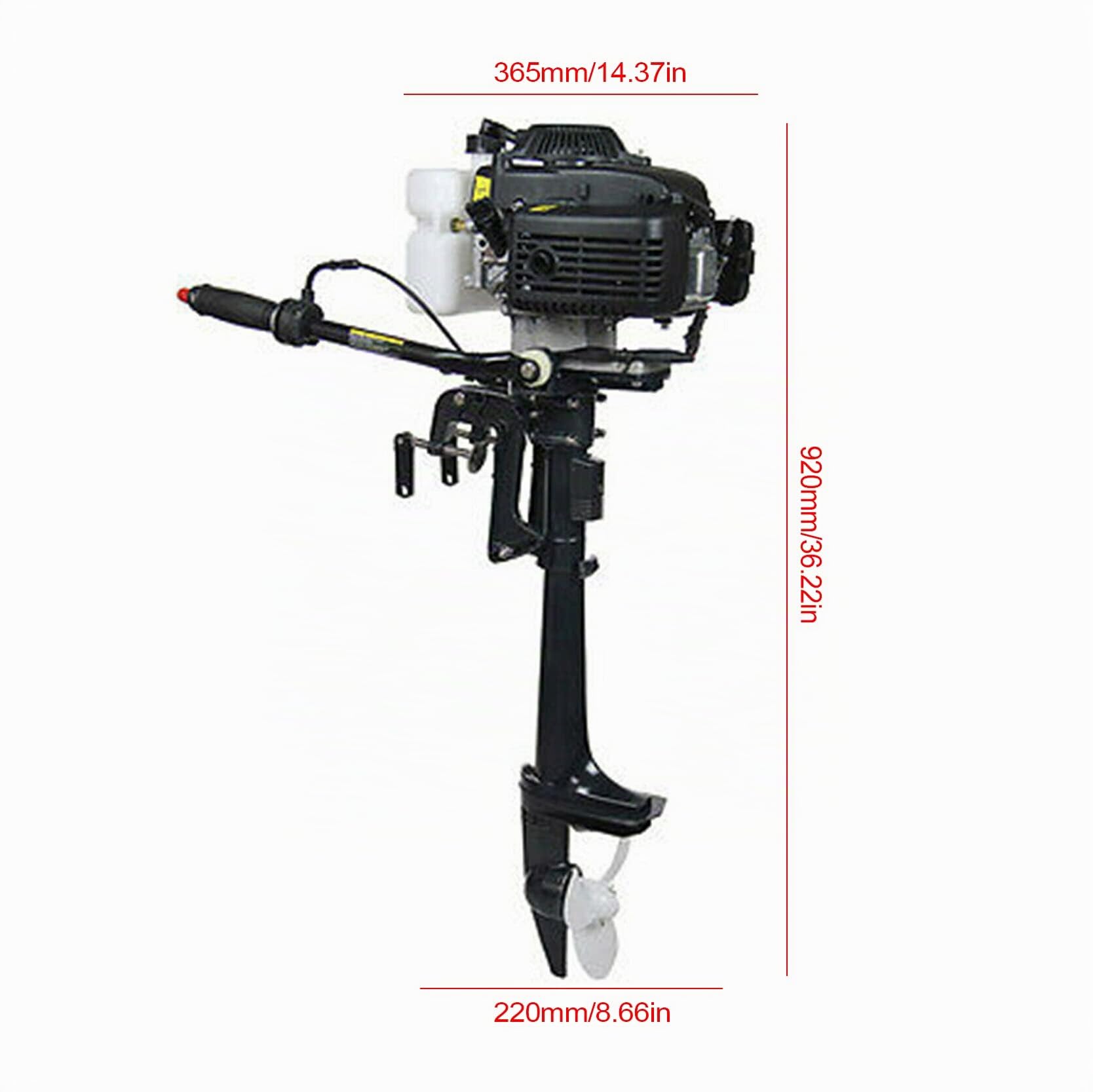 Motore fuoribordo a 4 tempi, motore fuoribordo a benzina per barche in gomma, gommoni, barche da pesca, barche a vela, yacht,55cc, 4500-5500r/min