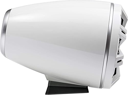 Miniatura 3 de KICKER KMFC8W Torres de vigilia marina cargadas de montaje plano de 8 pulgadas con altavoces 46KM84L - Parrillas blancas y recintos
