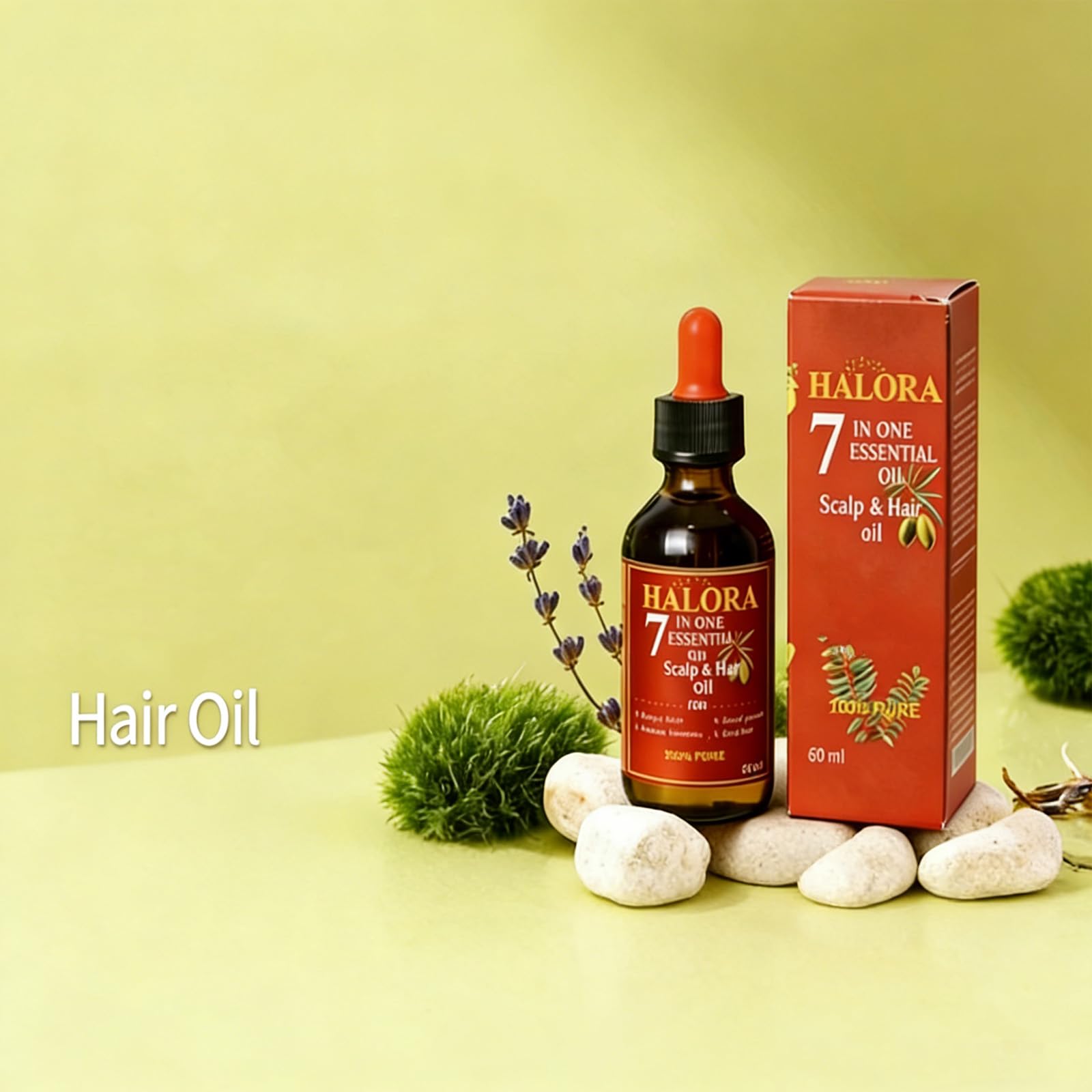 Halora Hair Growth Oil, Lightweight Scalp Nourishing Hair Oil
