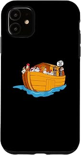 iPhone 11 Noah Ark boat chickens Religious Christian chicken lovers Case