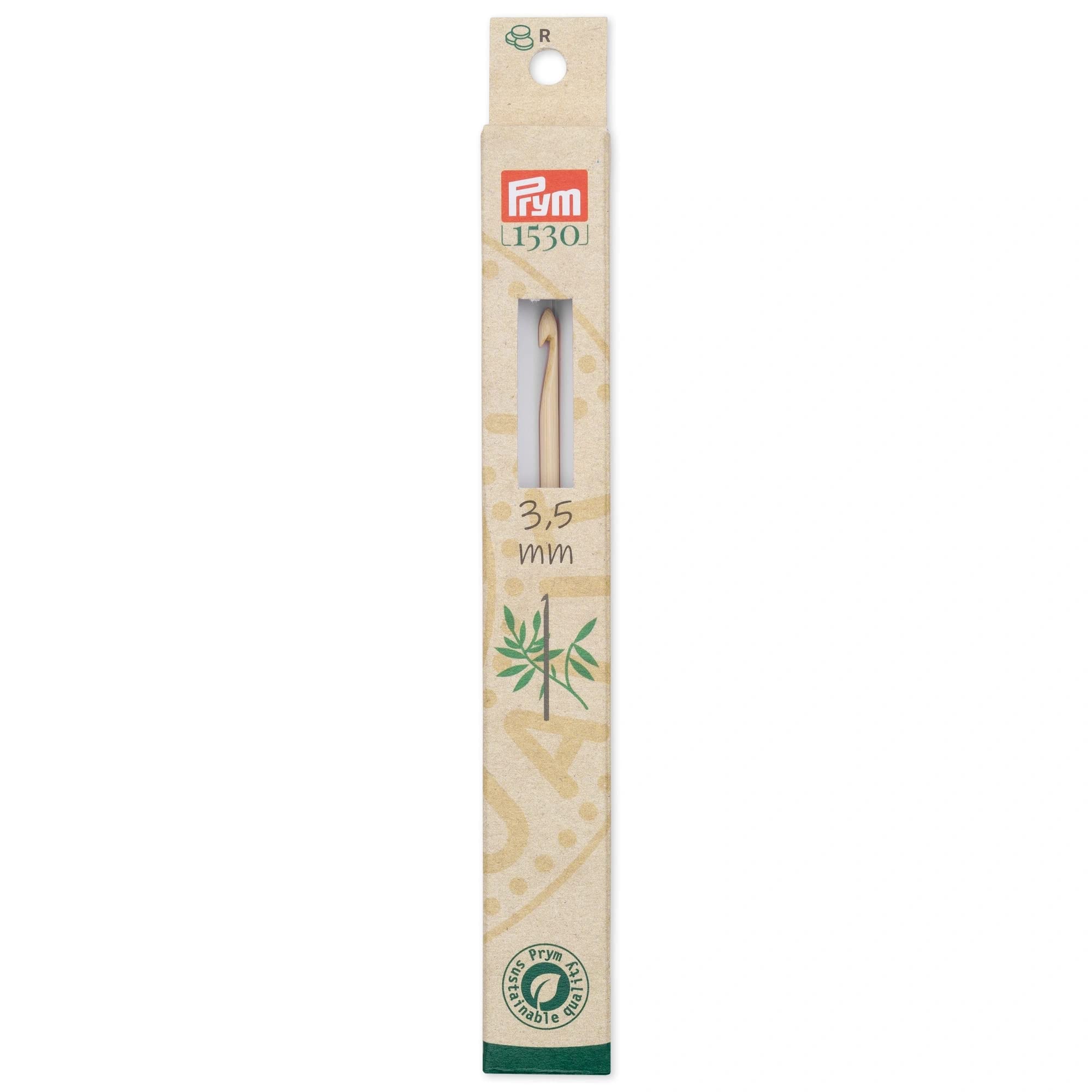 Prym 197603 Woll-Häkelnadeln BAMBUS 15 cm 3,50 mm
