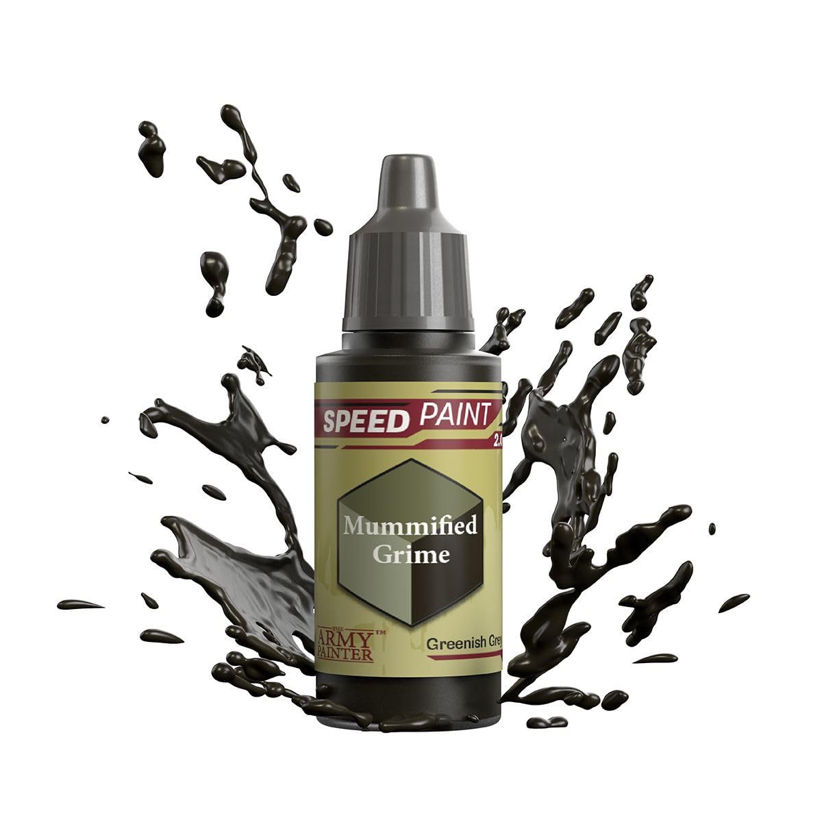 The Army Painter Speedpaint Mummified Grime 2.0, Single Acrylic Paint 18ml One-coat Painting Soloution For Fantasy Tabletop Miniatures Like Warhammer 40k and Dungeons And Dragons Figures