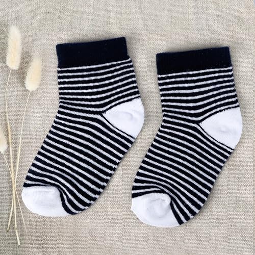 Image of Kid's Socks for Boys and Girls - Made with Soft & Breathable Cotton with Antibacterial Wash, Pack Of 5, Suitable for all day long use