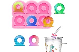 Super Glossy Straw Topper Resin Molds Circle Shape