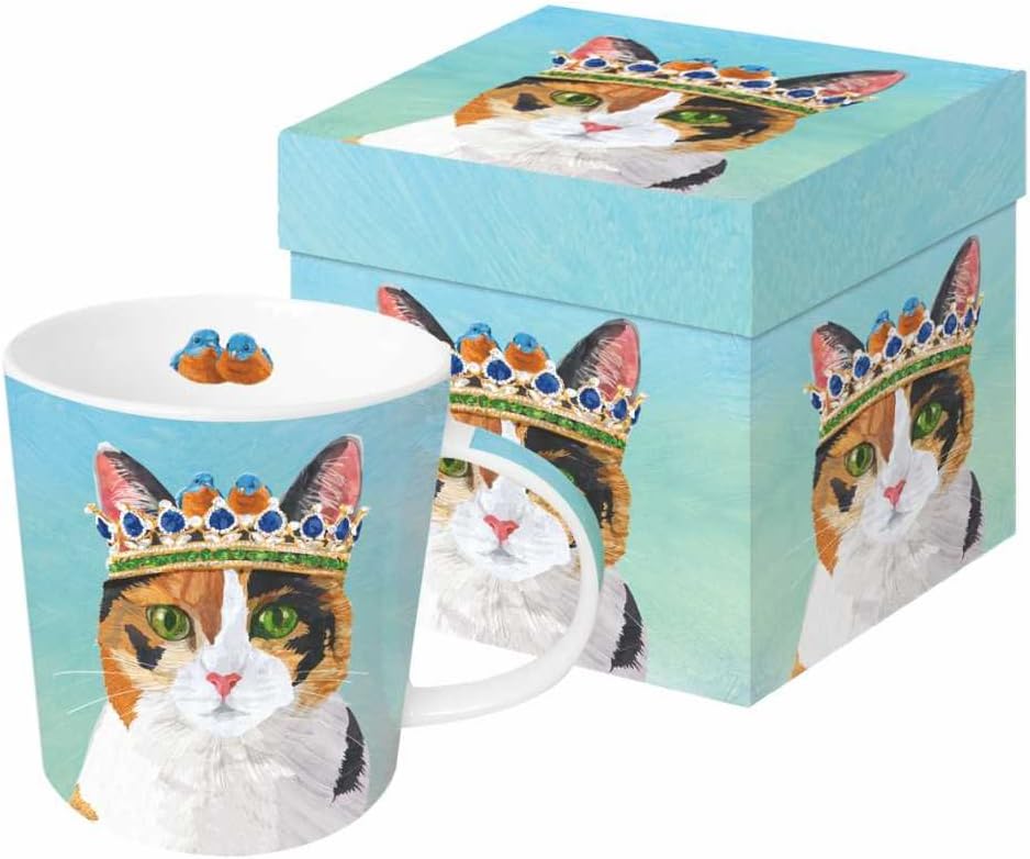 Paperproducts Design 603310 Mug in A Gift Box, 1 Count (Pack of 1), Giraffe Amigos