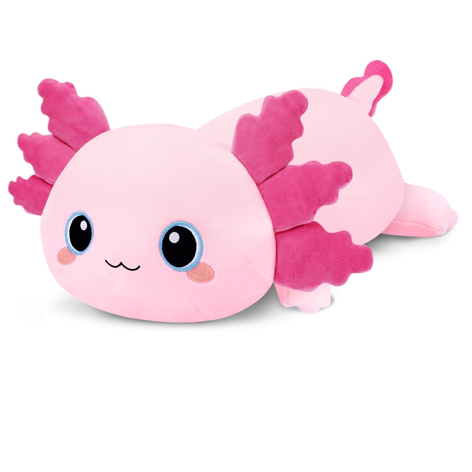 SQEQE Maskotka Axolotl, Kawaii pluszowa zabawka o wadze, miękka pluszowa zabawka jako prezent dla dzieci i dorosłych, 60 cm