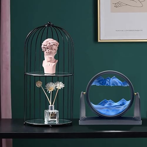 Miniatura 3 de Imagen artística de arena en movimiento de 10 pulgadas, arena de mar profundo 3D, redonda para adultos, juguetes relajantes, decoración, escritorio,