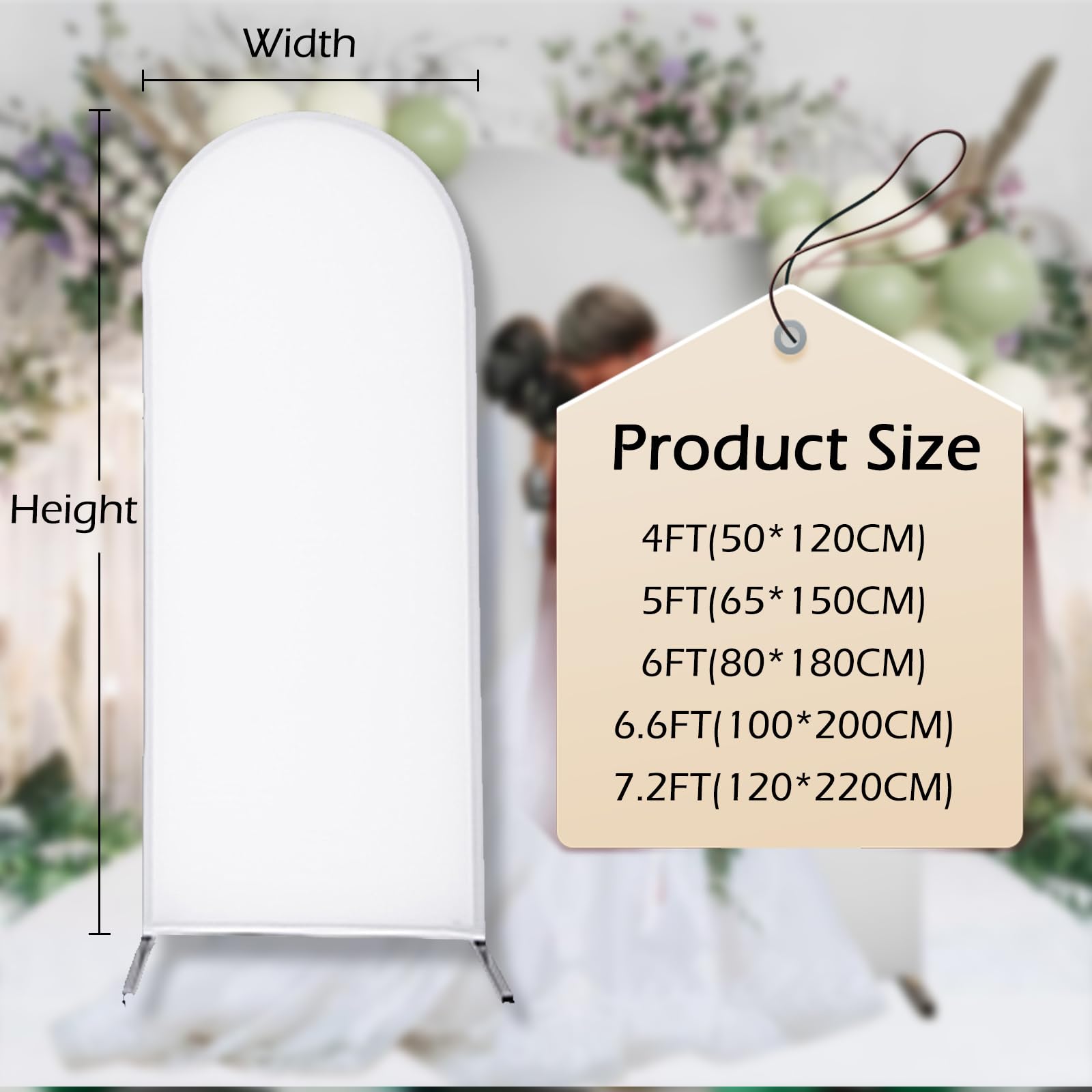 Tessuto Per Sfondo Arco Highdi - Elastico, Per Matrimoni E Feste Viola Chiaro 7 2x3 9ft 985215