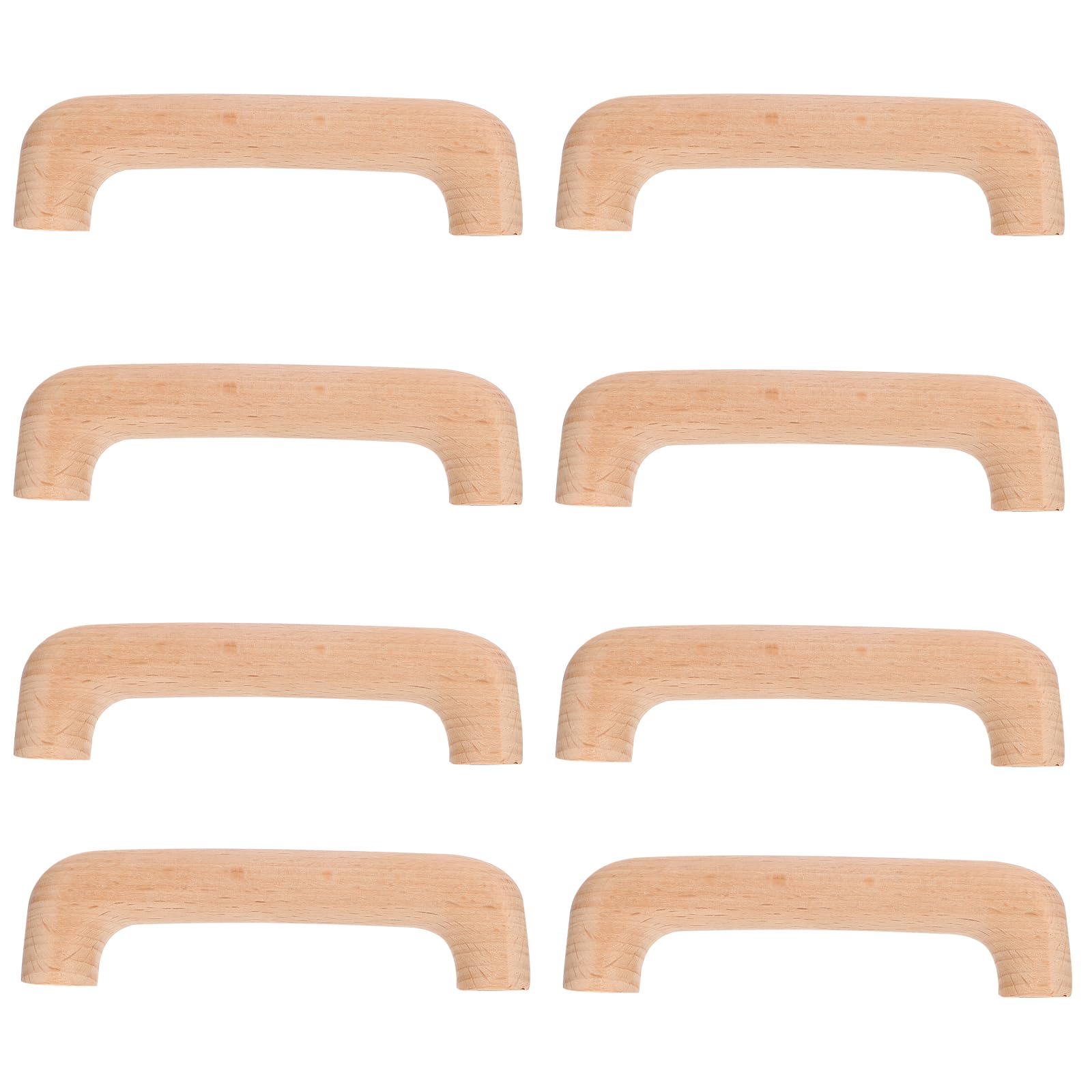 Tiradores de madera para puertas de armario DOITOOL, manillas de cocina y baño, pack de 8