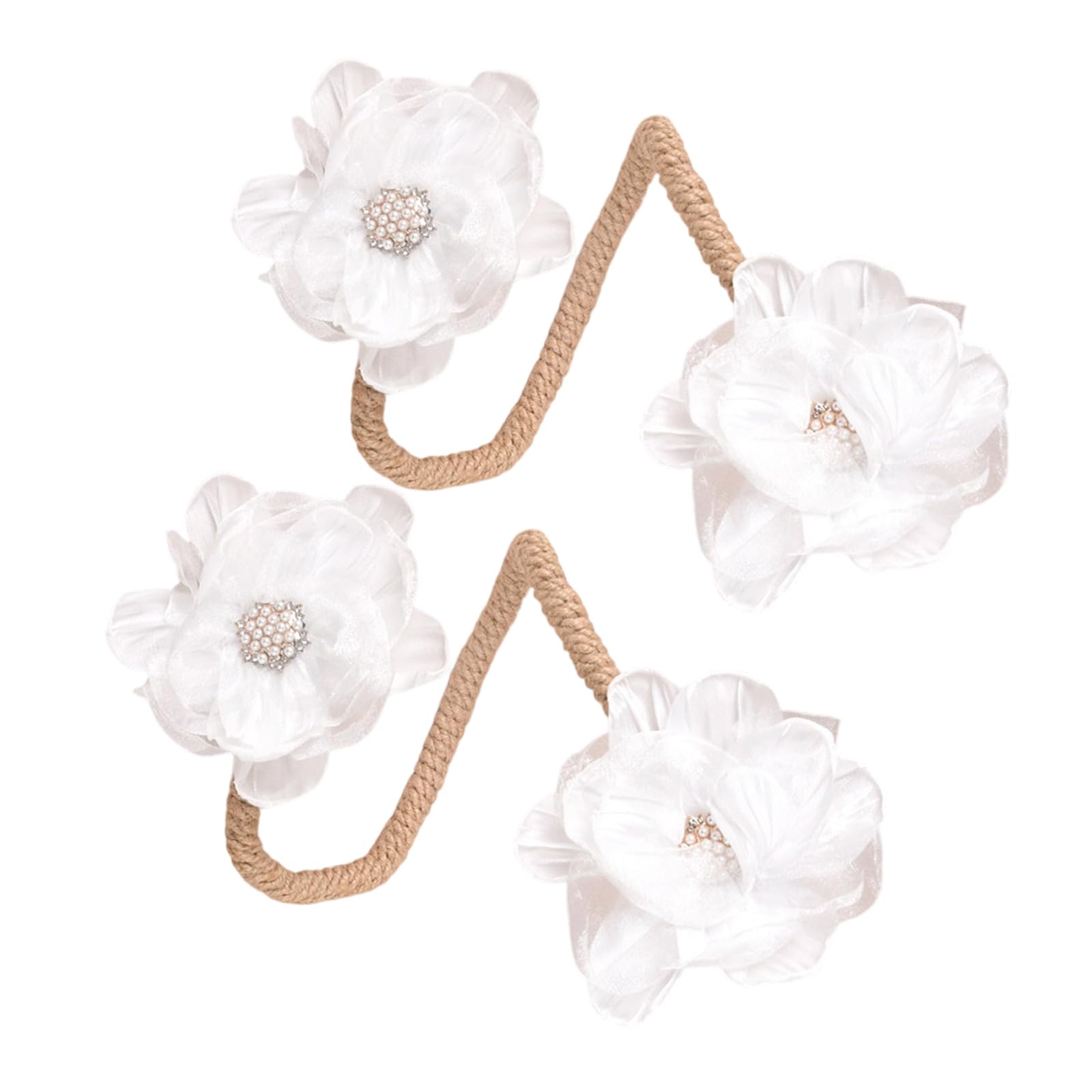 2Pieces Soft Fasteners Creative Without Tool Need Stylish Home Accessories Flexible Fabric Tie Ensembles