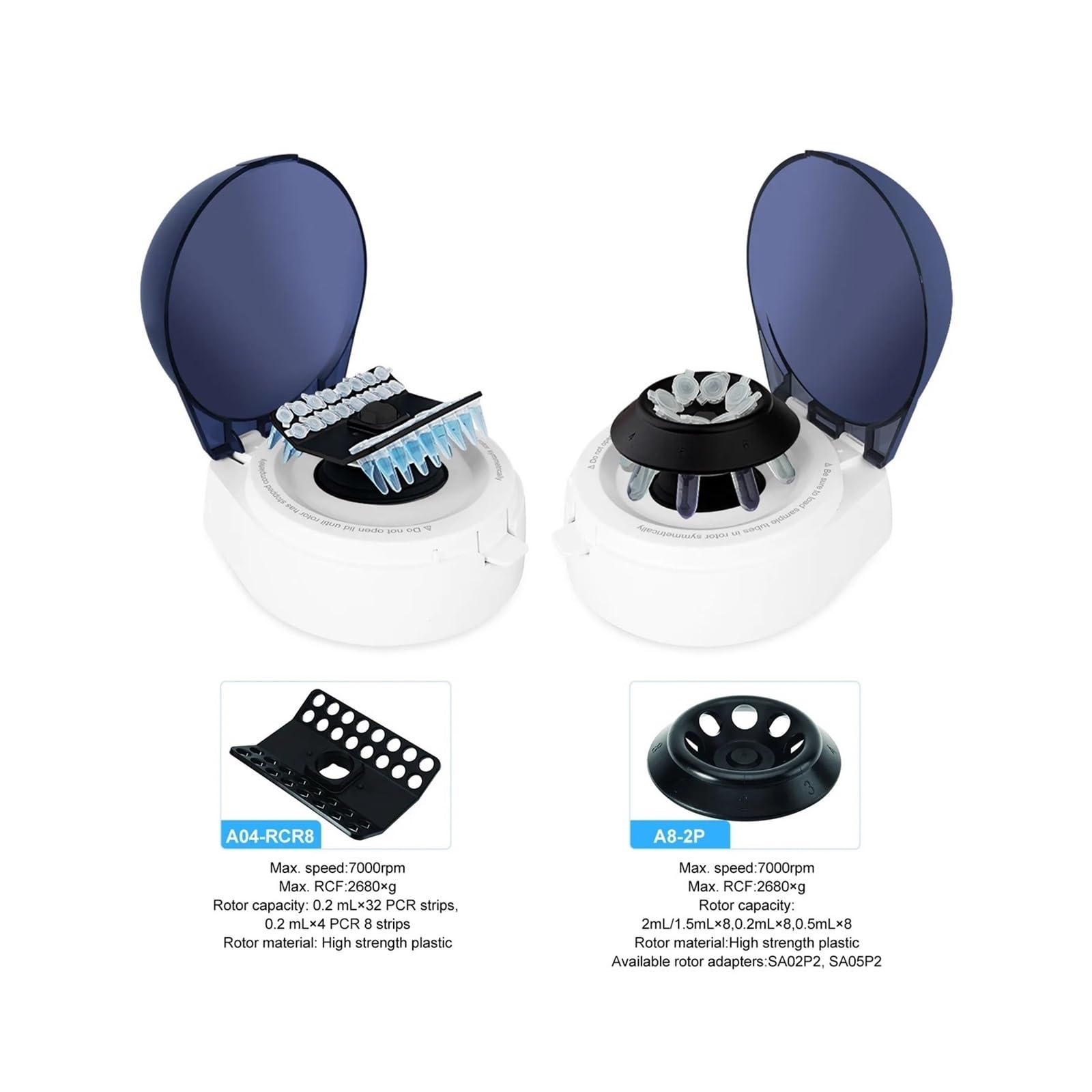 Centrífuga PCR eléctrica Mini-4K, minicentrífuga de sobremesa 7000 rpm for plasma sanguíneo, for tubo centrífuga 2 ml para laboratorio, para la investigación