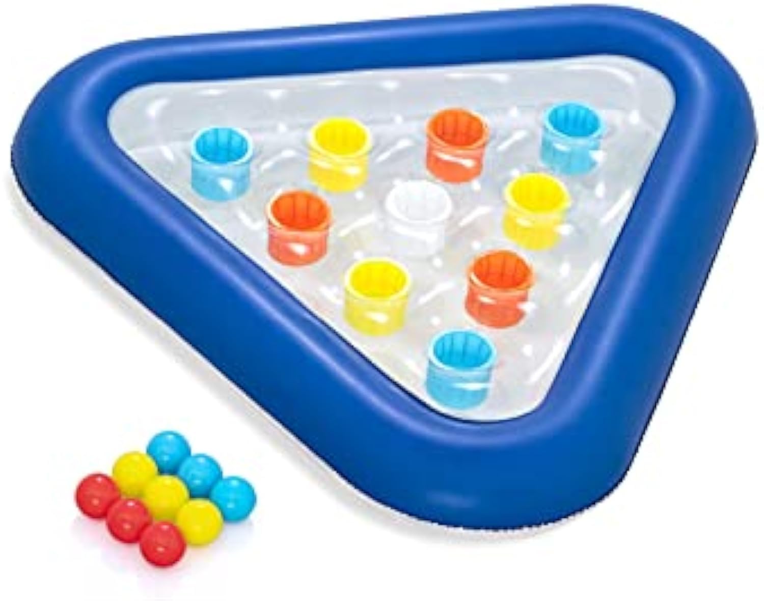 NALACALInflatable Pool Ball Game, Inflatable Water Play, Family Swimming Pool Game, Water Pong Ball Game, Kids and Adults, Blue, 105 x 97 cm