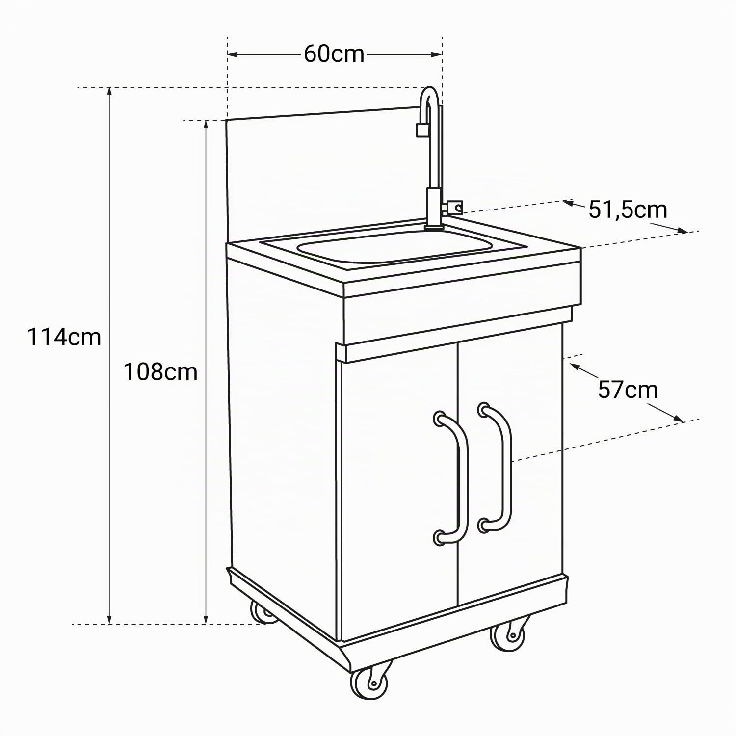 Cook'in Garden Happy Garden Mueble Auxiliar con Fregadero FIDGI