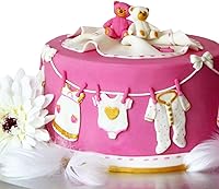 Vista 5 de Moldes de silicona para decoración de pasteles, para baby shower, para cupcakes de chocolate, pasteles fáciles de limpiar