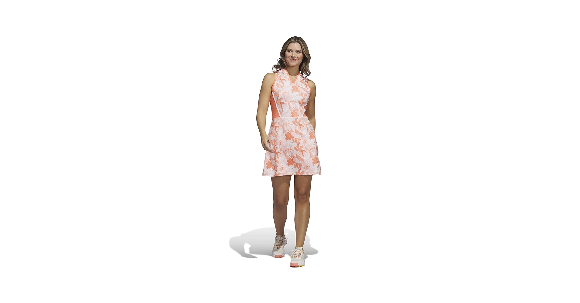 Amazon.com: adidas Women's Floral Golf Dress, Coral Fusion