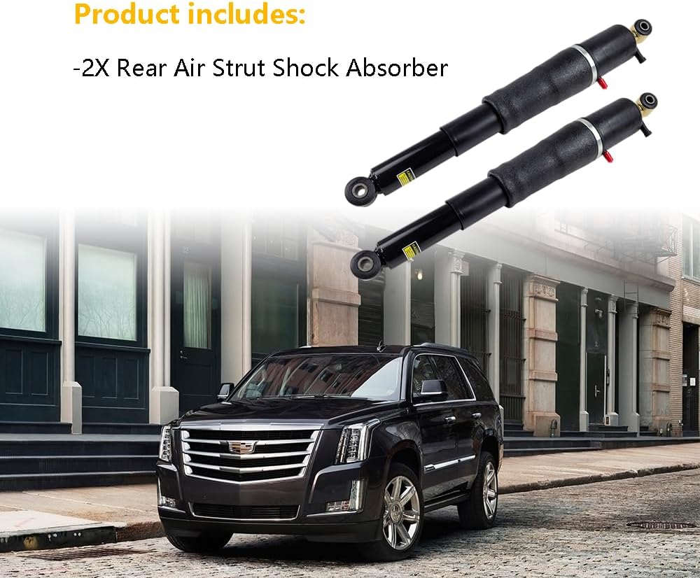 Rear Air Shock Absorbers Suspension Struts | Fit for Cadillac Escalade ESV EXT, Chevrolet (Chevy) Avalanche 1500 Suburban 1500 Tahoe, GMC Yukon XL 1500 | OE 15756926 25979391 25979393 25979394