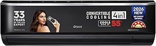 Cruise 1.5 Ton 5 Star Black Inverter Split AC (2026 Model, Copper, Convertible 4-in-1, 4-Way Swing, Cooling at 55 °C, PM 2.5 Filter, Energy Saving, Anti-Rust Tech, CWCVBM-VP3F185BL, Piano Black)