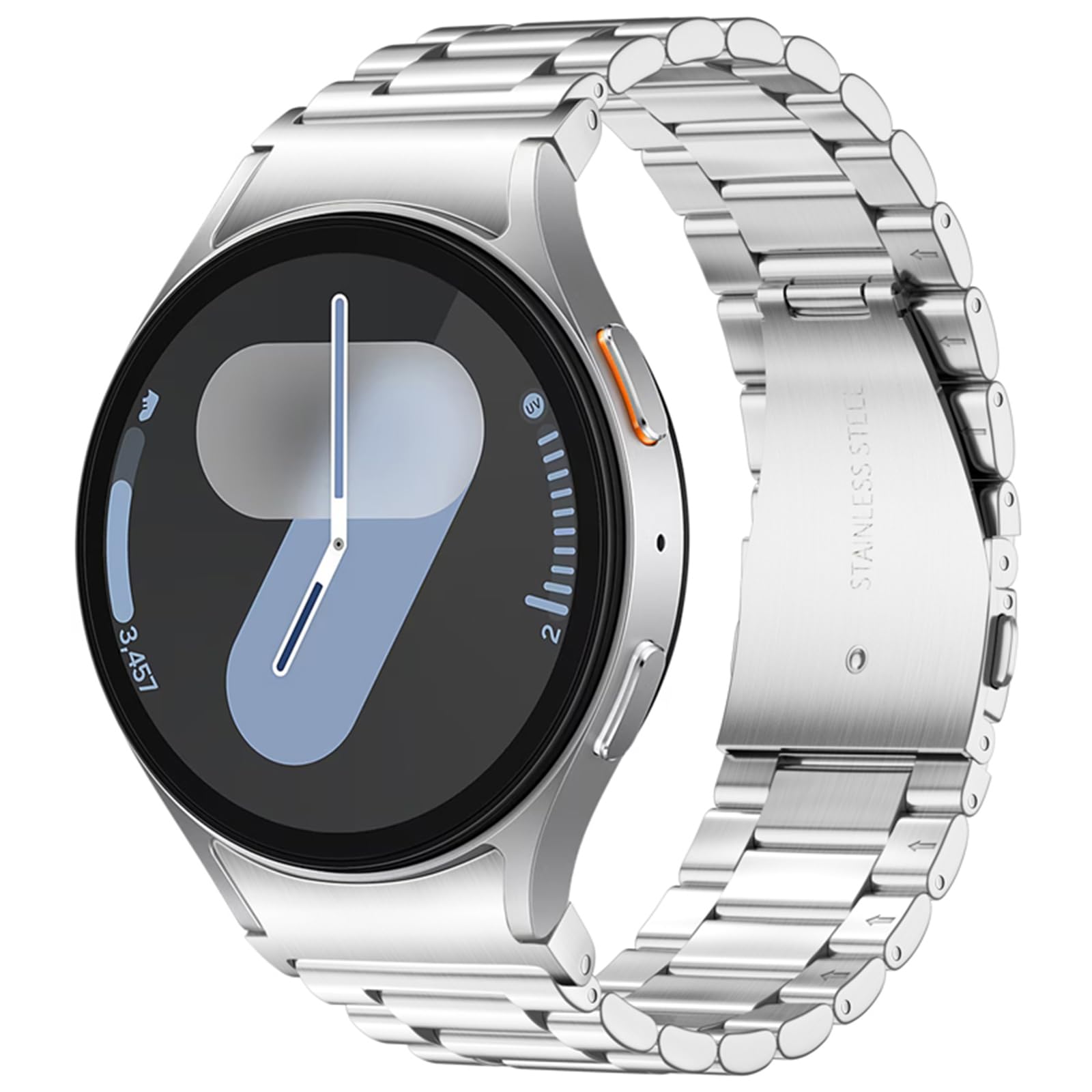 Compatible with Samsung Galaxy Watch 7 Strap 40mm 44mm/Galaxy Watch 6 Classic 43mm 47mm/Watch 4 Classic 42mm 46mm/Galaxy Watch 5 pro 45mm Metal Solid Business Galaxy 6/5/4 Watch Belts-image-22
