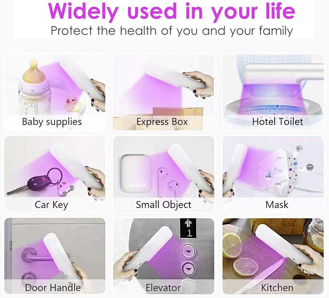❤ Crаzу Dеаlѕ Upgraded UV Light Sanitizer Travel Wand, Portable UV Light Lamp Without Chemicals for Household Wardrobe Toilet Car Pet Area Kids Toys 99.99% Germ-Killing Rеvіеw Upgraded UV Light Sanitizer Travel Wand, Portable UV Light Lamp Without Chemicals for Household Wardrobe Toilet Car Pet Area Kids Toys 99.99% Germ-Killing