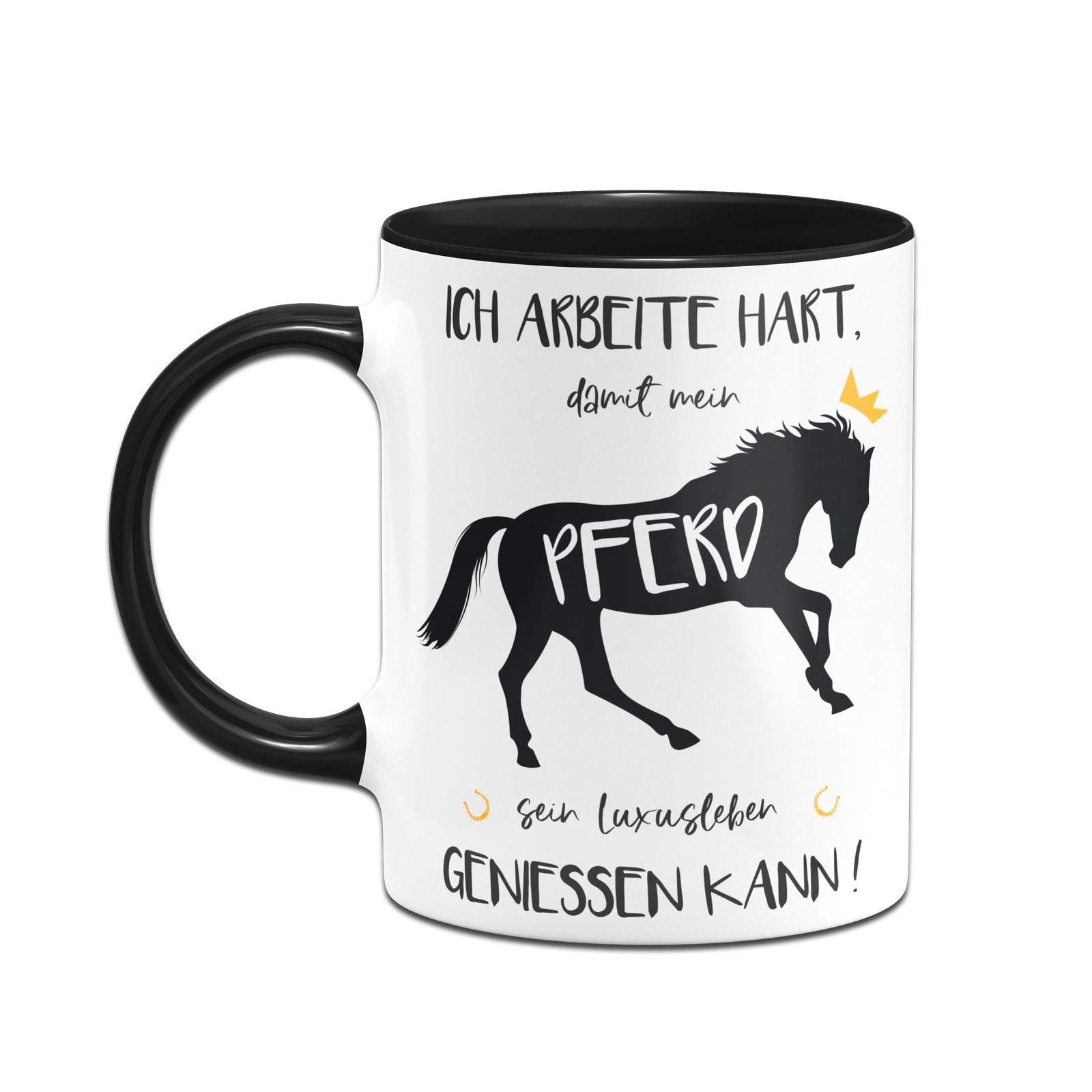 Samunshi „Ich Mag Pferde“ Tasse – 300 Ml, Spülmaschinenfest, Voll Bedruckt, Lustiges Geschenk