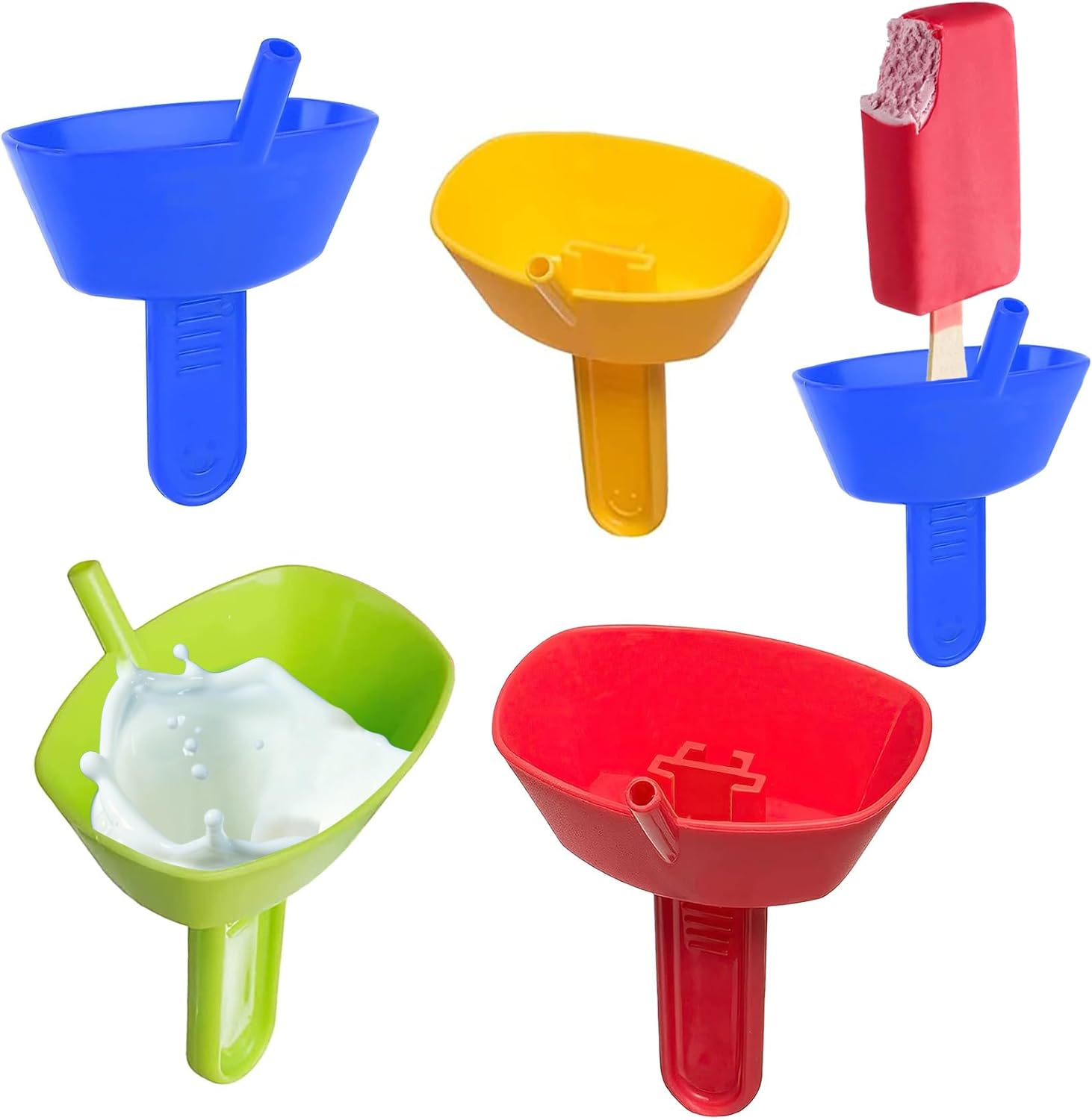 TOUPUS Popsicle Holders for Kids no drip(4Pack) Reusable