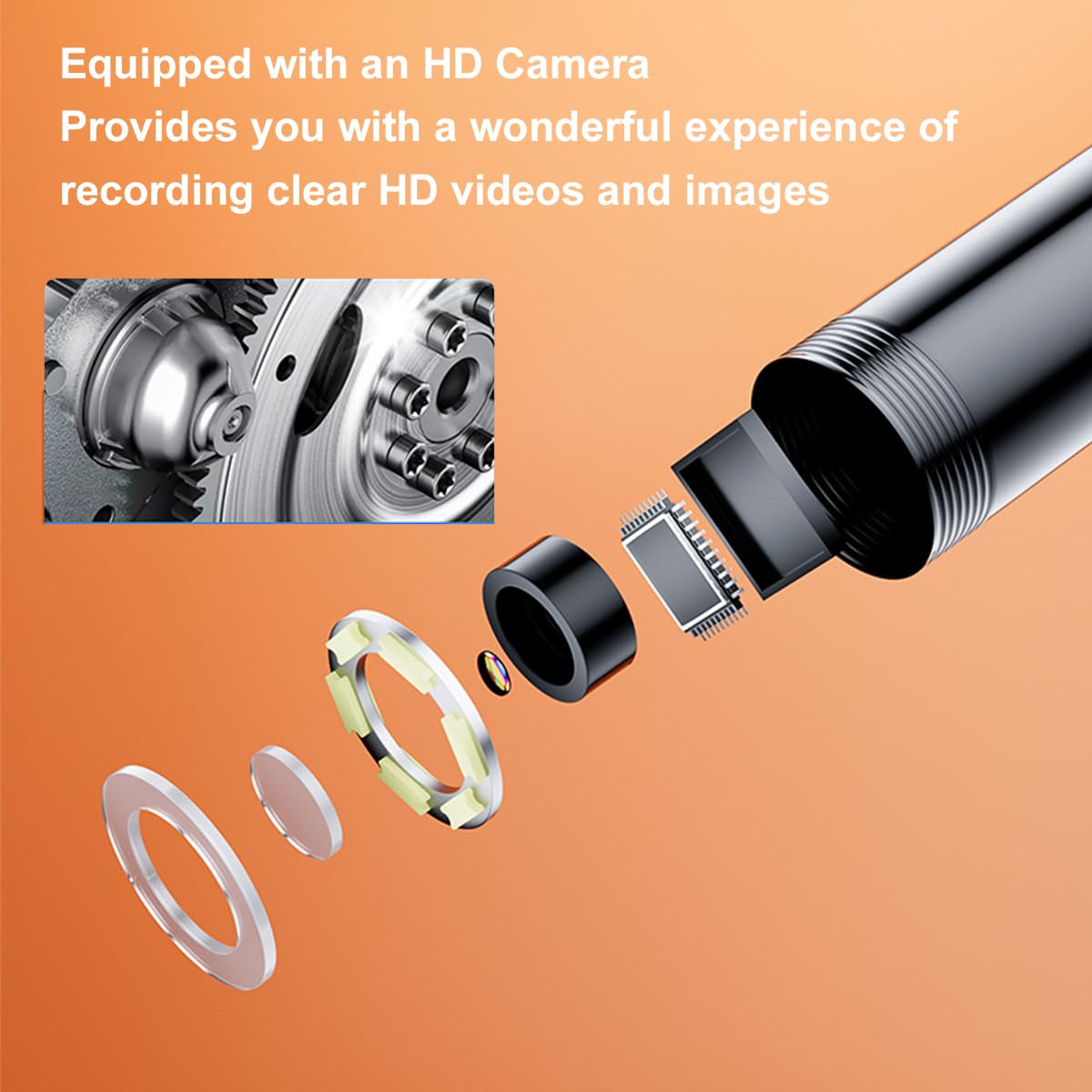 Kamera endoskopowa ze światłem, kamera inspekcyjna, kamera endoskopowa HD, telefon komórkowy ze światłem, kamera Scope, kamera kanałowa, HD Dual Lens Snake Inspection endoskop, kamera endoskopowa z 6