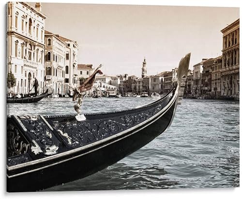 Canvas Lab Venice 1 by Ariadne Contreras 32 x 24 in Canvas Print Wall Art Cities, Scenery Wall Decor for Bedroom, Living Room or Office