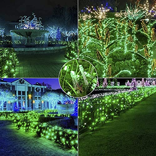 Image of LED String Light 12 Meter with 40 Green LED Bulbs | Copper Wire Fairy Lights for Diwali Decoration, Room Decor, Balcony Decoration, Indoor Outdoor Home Decorative Lighting