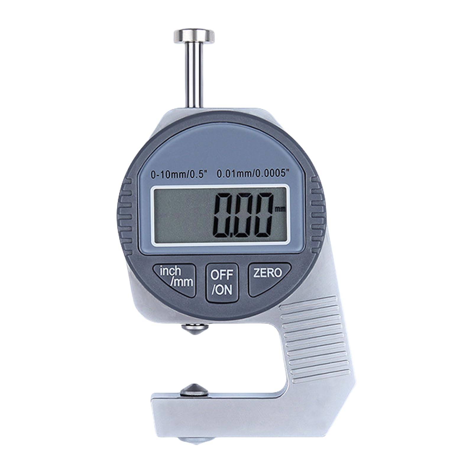 Digital Thickness Meter 0.01mm Thickness Measuring Indicators 0-12.7mm / 0.5in Electronic Micrometer for Paper Leather Meter for Engineers