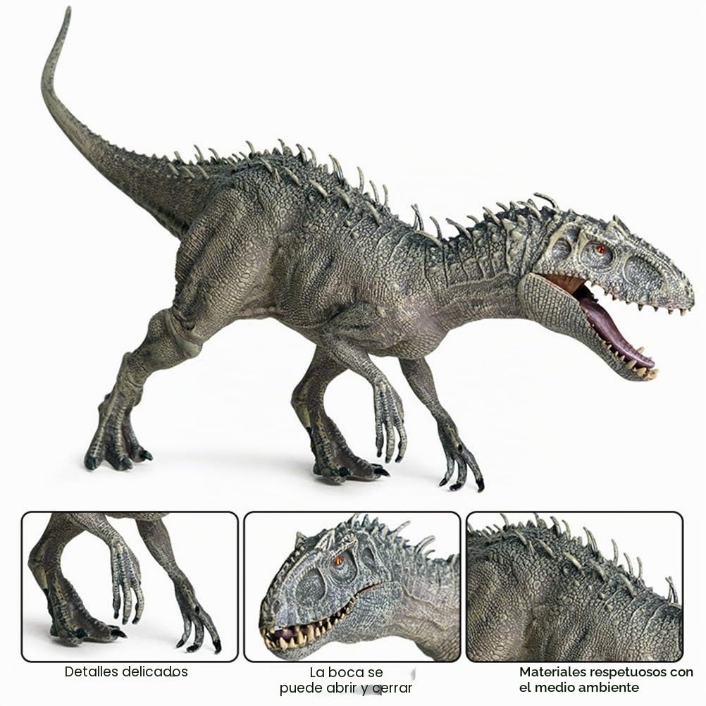 Realista Jurásico Indominus Rex, Plástico Jurásico Indominus Rex Figuras de Acción Boca Abierta King Kong Dinosaurio Mundo Animales Modelo Kid Toy Regalo de Cumpleaños de Navidad