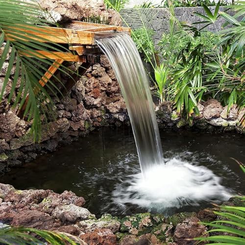 Bâche de bassin flexible PEHD membrane anti-infiltration cascade 8x10 - 4