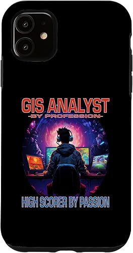 Miniatura 10 de iPhone 11 Pro GIS Analyst Funny Gamer - Fun Pun Gaming Case