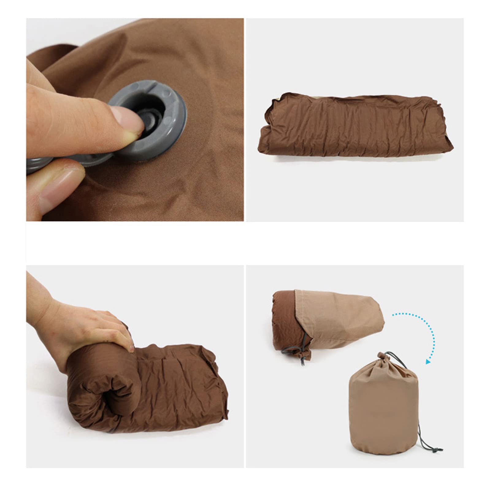 Oreiller De Camping, Oreiller Gonflable, Oreiller Gonflable Compact Imperméable Doux, Oreiller De Voyage Gonflable Portable Compressible, pour Voiture De Camping De Voyage