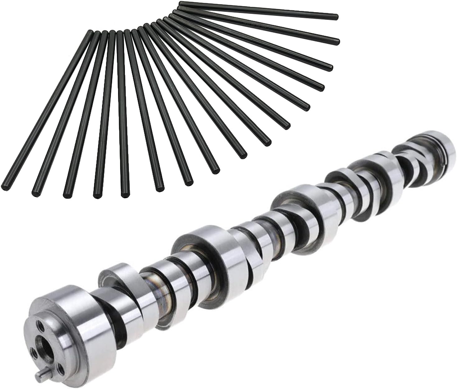 E-1841-P Sloppy Stage 3 Camshaft .595" & Pushrods 7.400" Set Fits for Chevy LS LS1 Corvette Camaro Firebird 1997-2017 E1841P, PR-15740S, PR614S