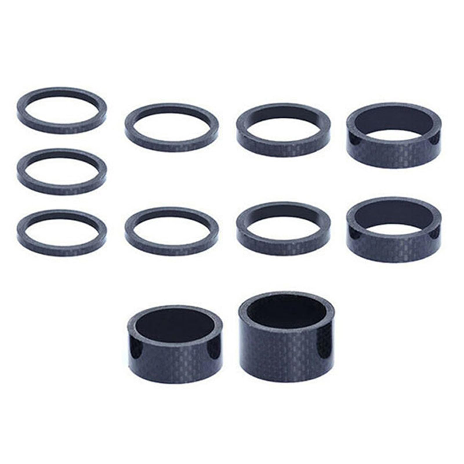 KAIXINXIN 11pcs Bicycles Stem Spacers Fork Headsets Carbon Spacers Inner Diameter Spacers for Mountain Road Bikes Cycling