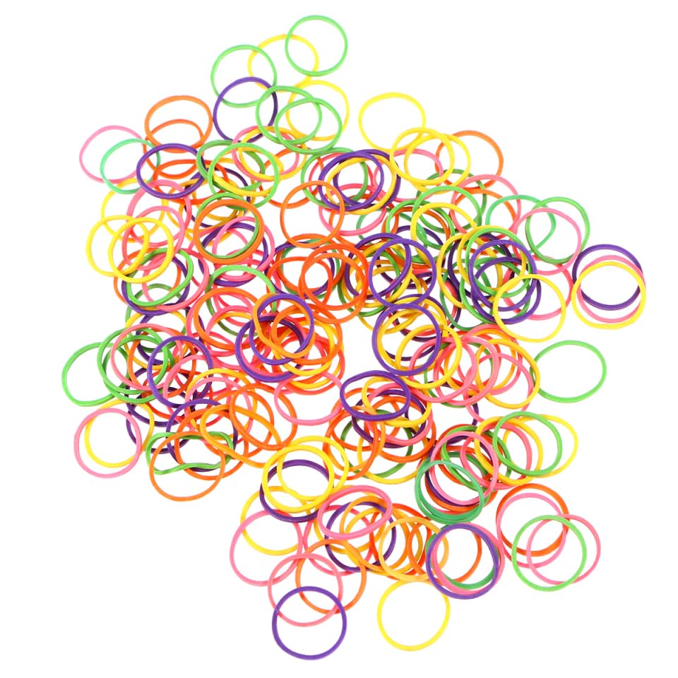 FRCOLOR 170Pcs Pet Dog Hair Accessories Mixed Color Elastic Bands for Grooming Small Pets Braids Knots Bows