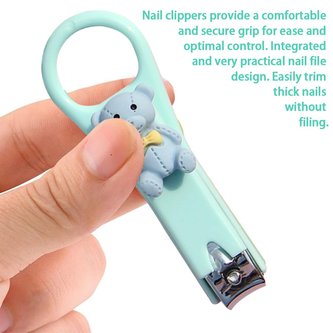 GXGM 2 Pezzi Tagliaunghie per Neonati e Bambini Tagliaunghie In Acciaio Inossidabile Di Alta Qualità Design Della Lama Curva Sharp Non Danneggia L'Armatura Cura delle Unghie e Manicure