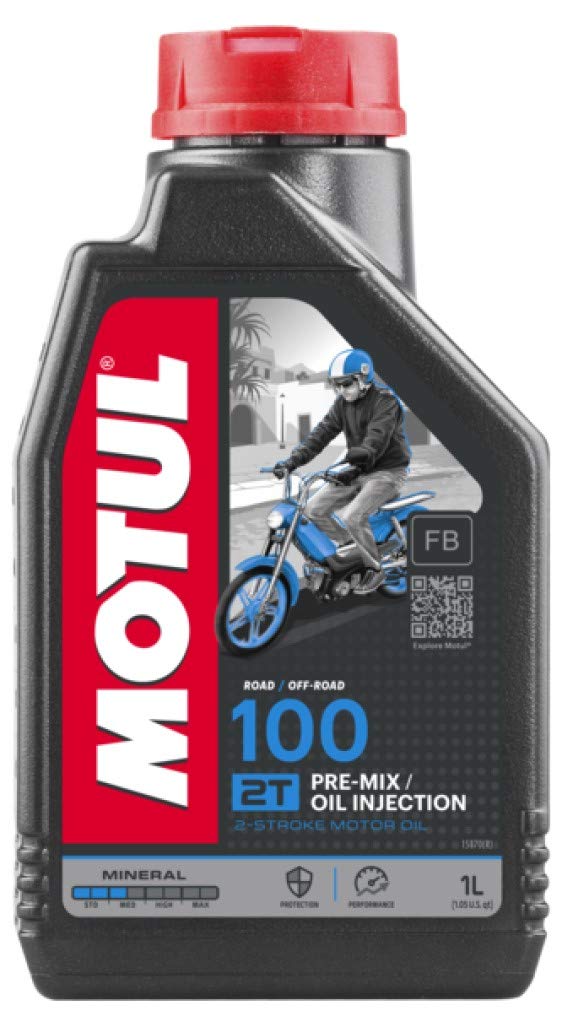 Motul 100 MOTOMIX 2T Lubricant Oil For 2 Stroke Engines, pre-mix or direct inj, 1 Litre