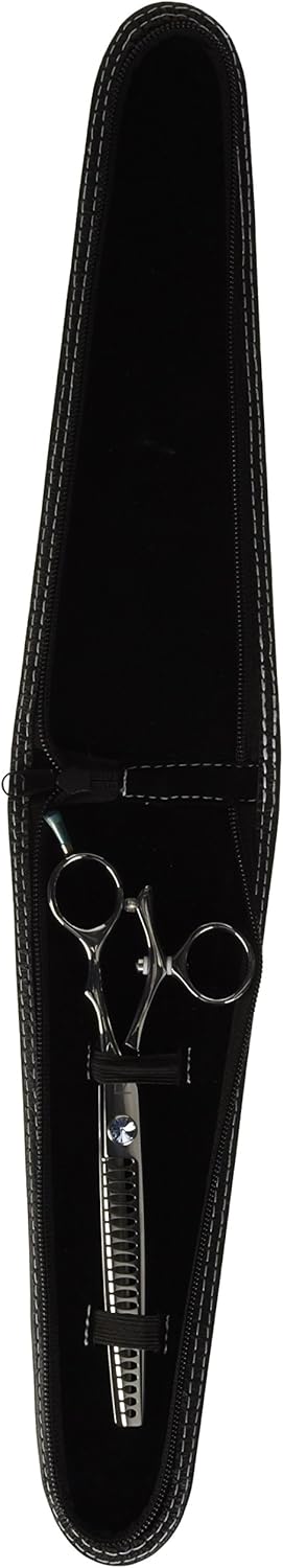 ShearsDirect Japanese 440C 22-Tooth Swivel Chunker with Light Blue Gem Stone Tension 7.5-Inch
