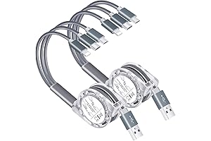 WatmilOaple 3-in-1 Retractable Multi USB Charger Cable, Enhanced Durability, Universal Compatibility, Fast Charging