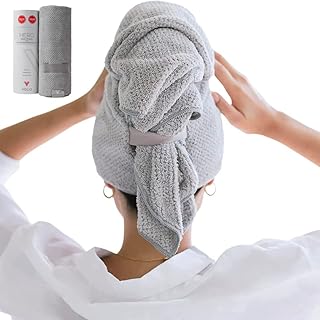 VOLO Hero Microfiber Hair Towel, Super Absorbent, Ultra-Soft, Fast Drying | Reduce Dry Time by 50%, Large, Premium Wrap To...