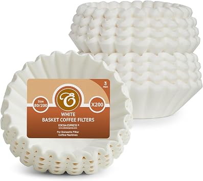 600 x 2 Pint / 8 to 12 Cup Basket Coffee Filter Papers by EDESIA ESPRESS