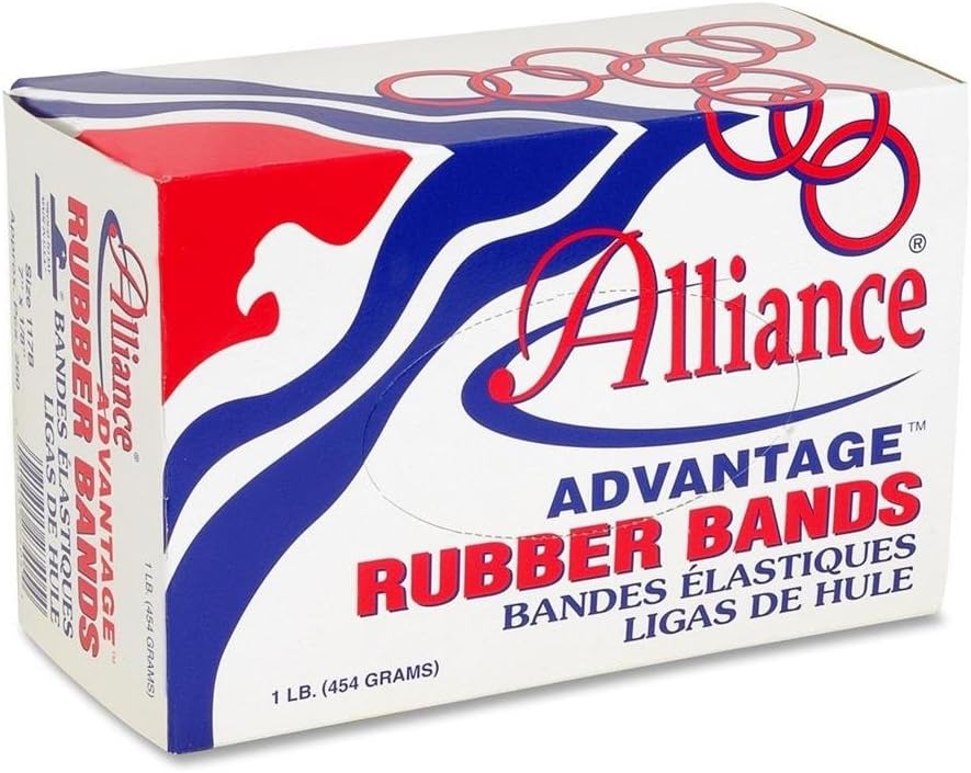Alliance Rubber ALL26085 Rubber Bands- Size 8- 1 lb.- .88in.x.06in