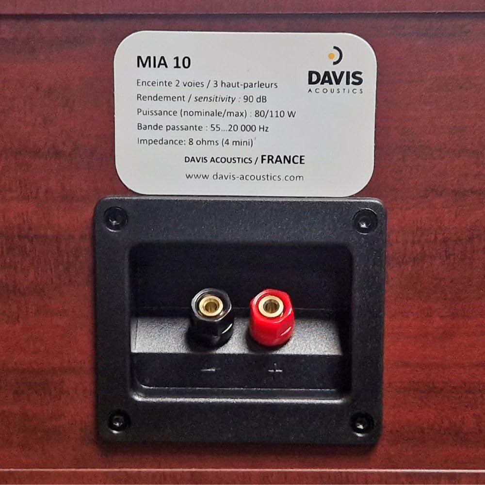 Davis Acoustics Mia 10 Acajou - Centrale 2 Voies/3 Haut-parleurs