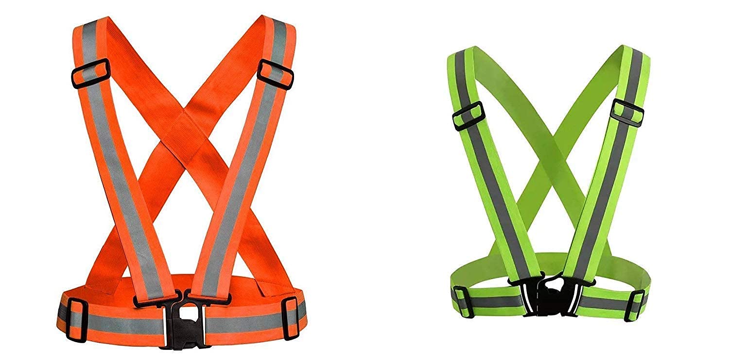 LEGION High Visibility Protective Safety Reflective Vest Belt Jacket, Night Cycling Reflector Strips Cross Belt Stripes Adjustable Vest (B09GBHD9QJ) Amazon Price History, Amazon Price Tracker
