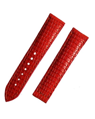 Leather Strap for Watch Omega Seamaster Planet Ocean (Orange)