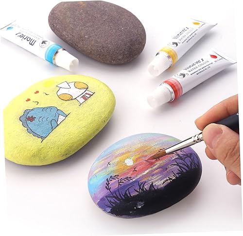 Miniatura 3 de EXCEART 2 juegos de 10 pinceles de pintura gouache punta fina pincel de pintura pincel de línea de gancho pinceles en miniatura pinceles de detalle