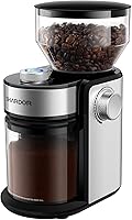 SHARDOR Electric Burr Coffee Grinder - 16 Precise Settings for Espresso to French Press, 2-14 Cups, Silver