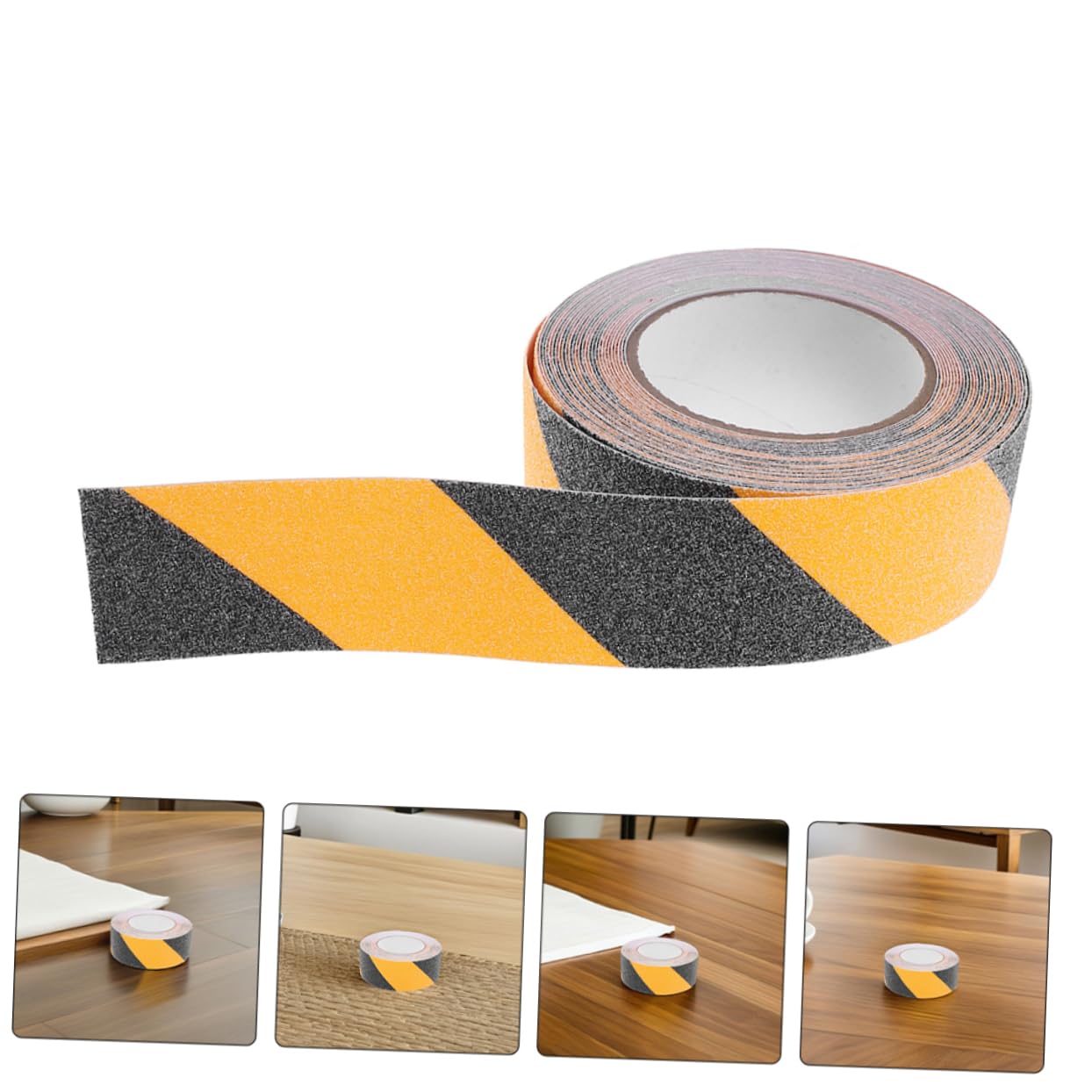 Cinta Antideslizante para Escalones Pvc 2 Rollos 10m X 50 Mm | Superficie de Agarre Mejorada, Resistente al Clima, para Interior y Exterior